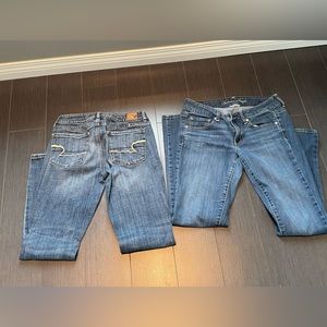 American eagle 2 pairs skinny 6short